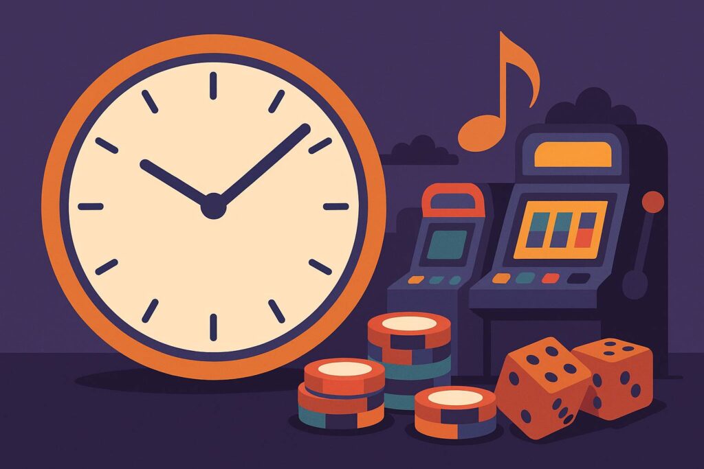 When Music Masks Time: The Illusion of Hours in Gambling Halls