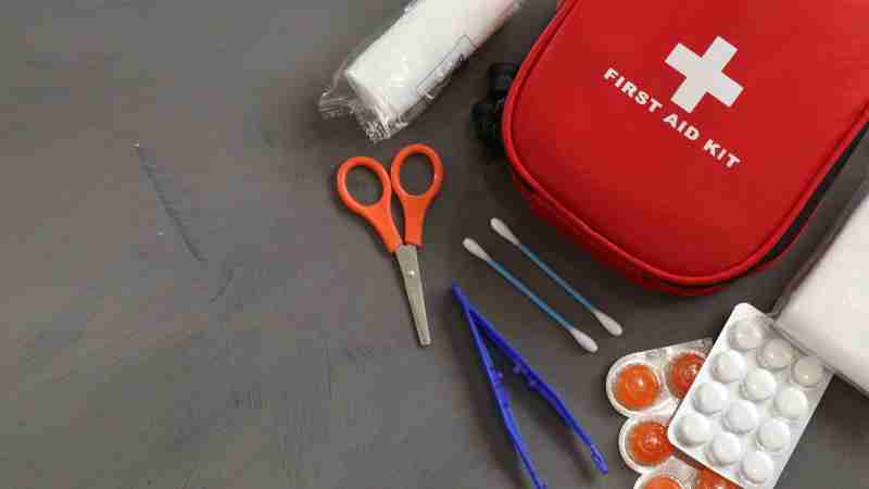 A comprehensive first aid kit with essential medical tools and supplies for emergencies., tags: de van - pexel